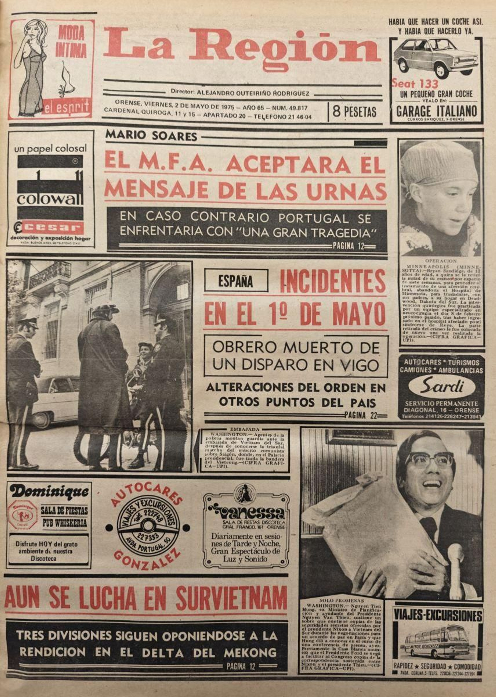 La portada de 1975