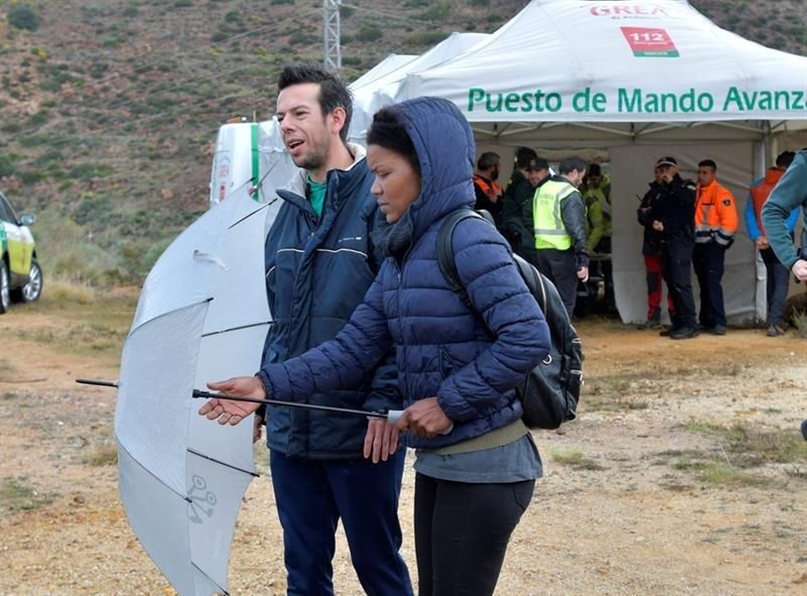 Ana Julia junto al padre de Gabriel.