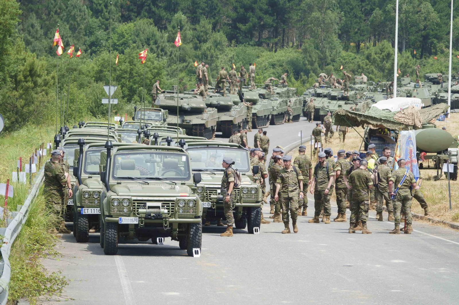Galería | Ensayos para el acto central del Día de las Fuerzas Armadas en Vigo