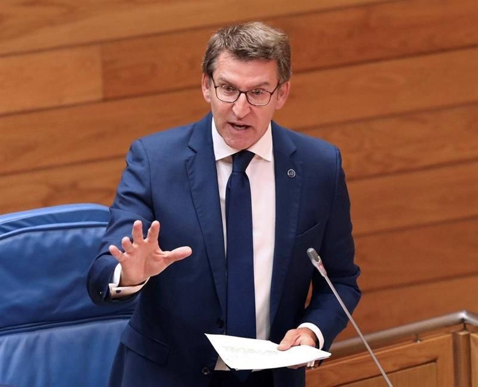 El presidente de la Xunta de Galicia, Alberto Núñez Feijoo