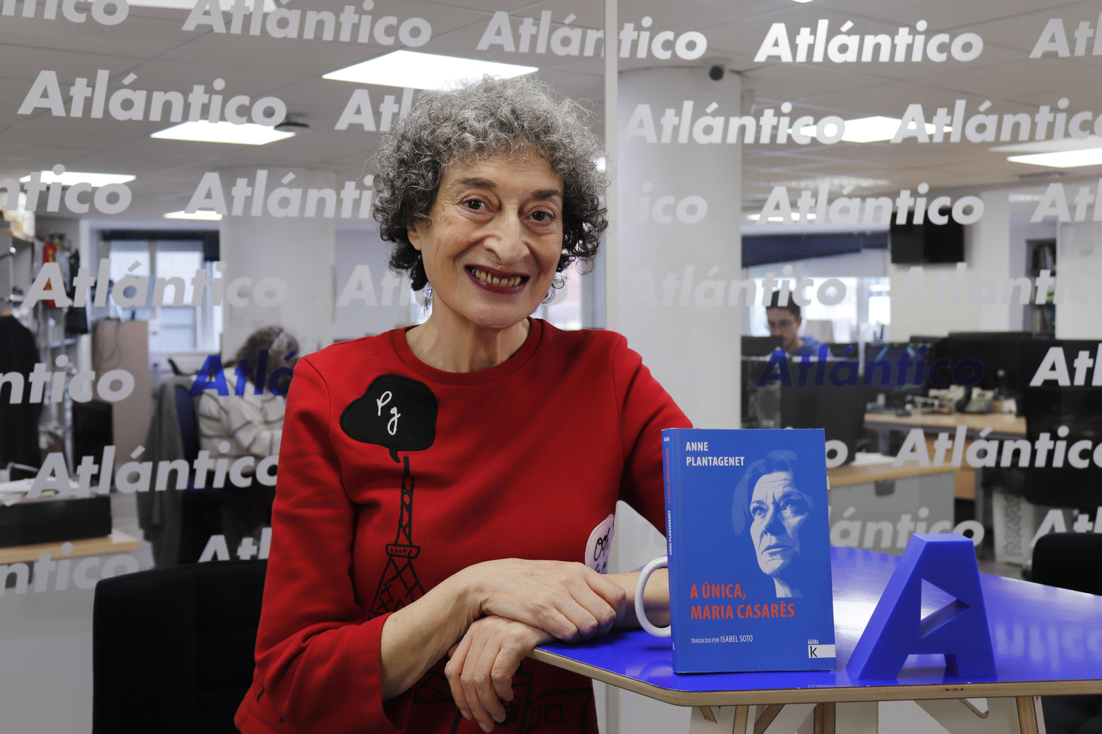 Berta Ojea visitó el set de Atlántico TV.