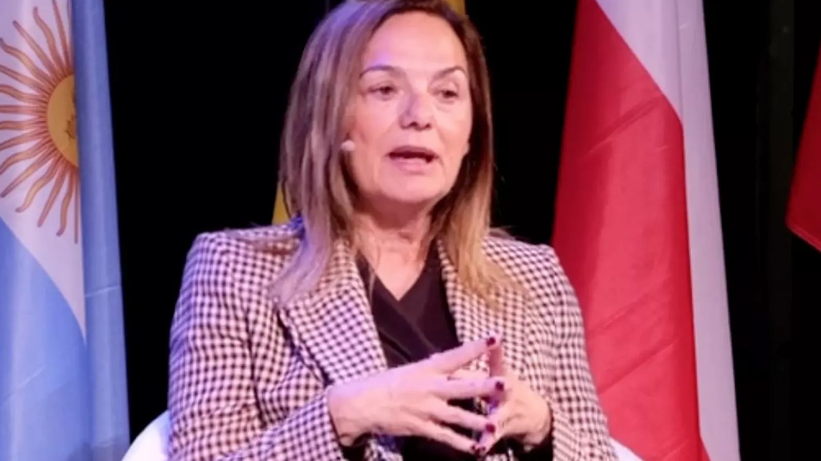 La directora general de Ciudadanía Española en el Exterior, Elena Bernardo durante una intervención en el Congreso Muncial de Asturianía