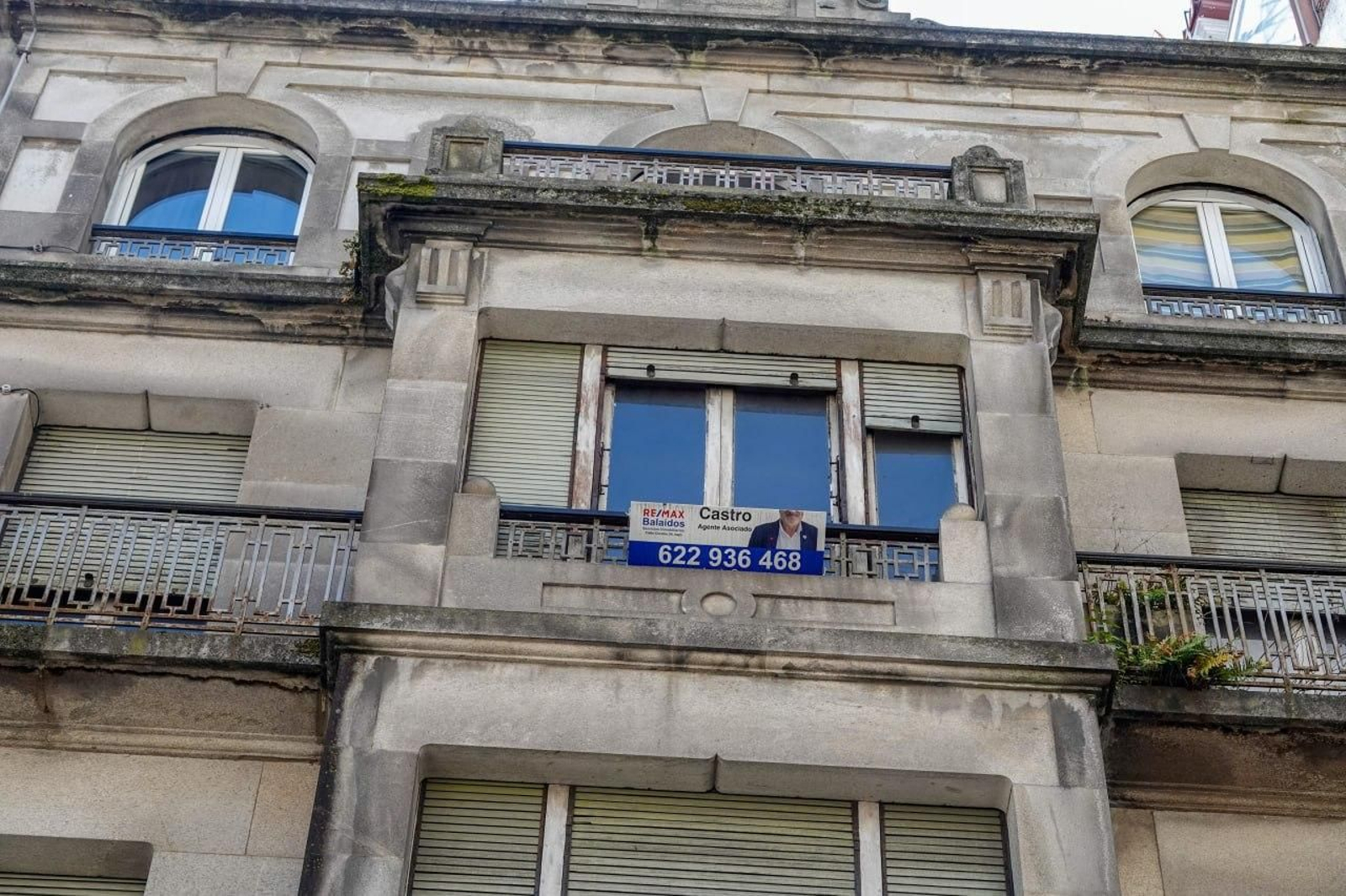 La fachada de uno de los edificios históricos del centro.