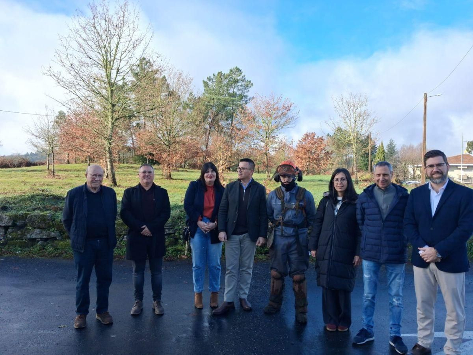 Visita no entorno do CEIP de Boborás.