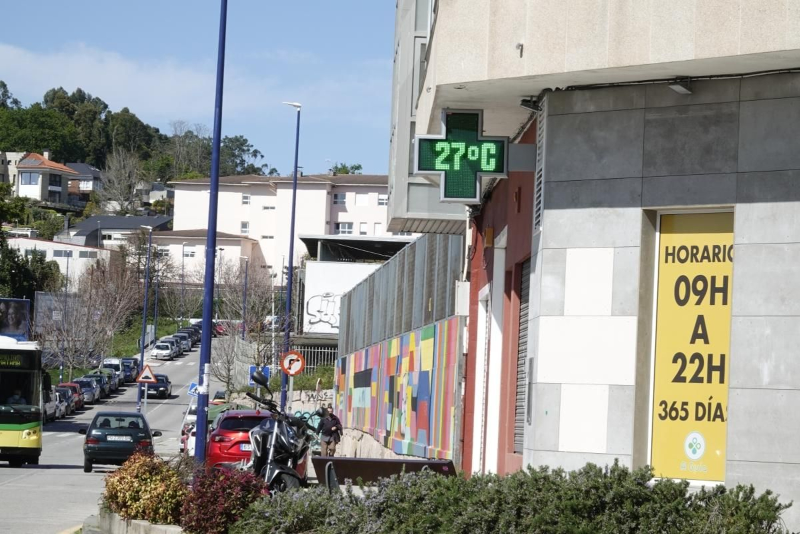 Los termómetros marcaron la máxima del año.