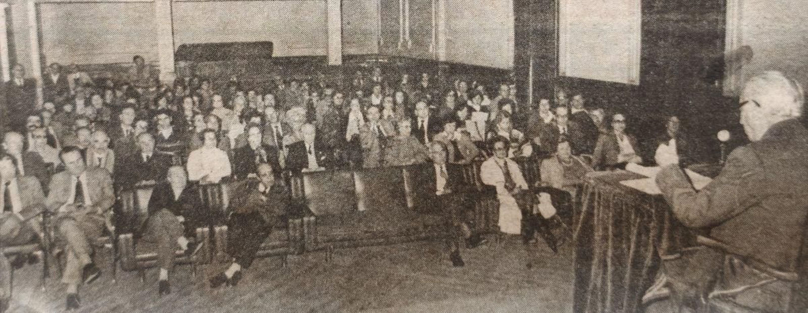 Conferencia de Eduardo Blanco Amor en el Liceo sobre el Padre Feijóo.