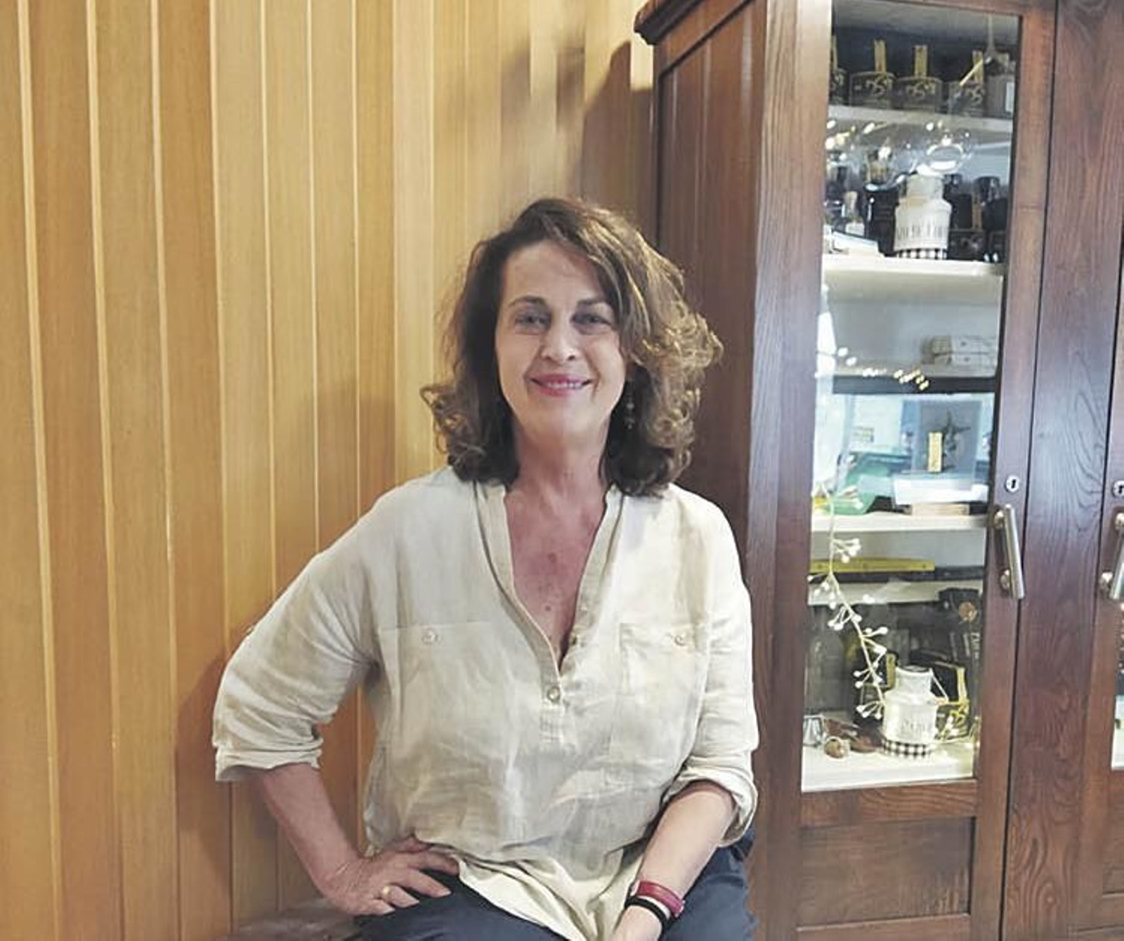 Carla Antonelli ayer en Celanova.