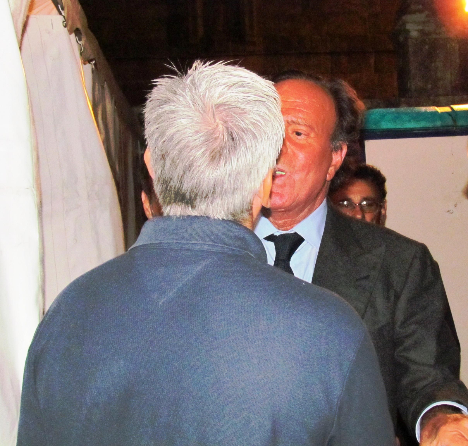 Encuentro de Julio Iglesias y Miguel Ángel Alvelo