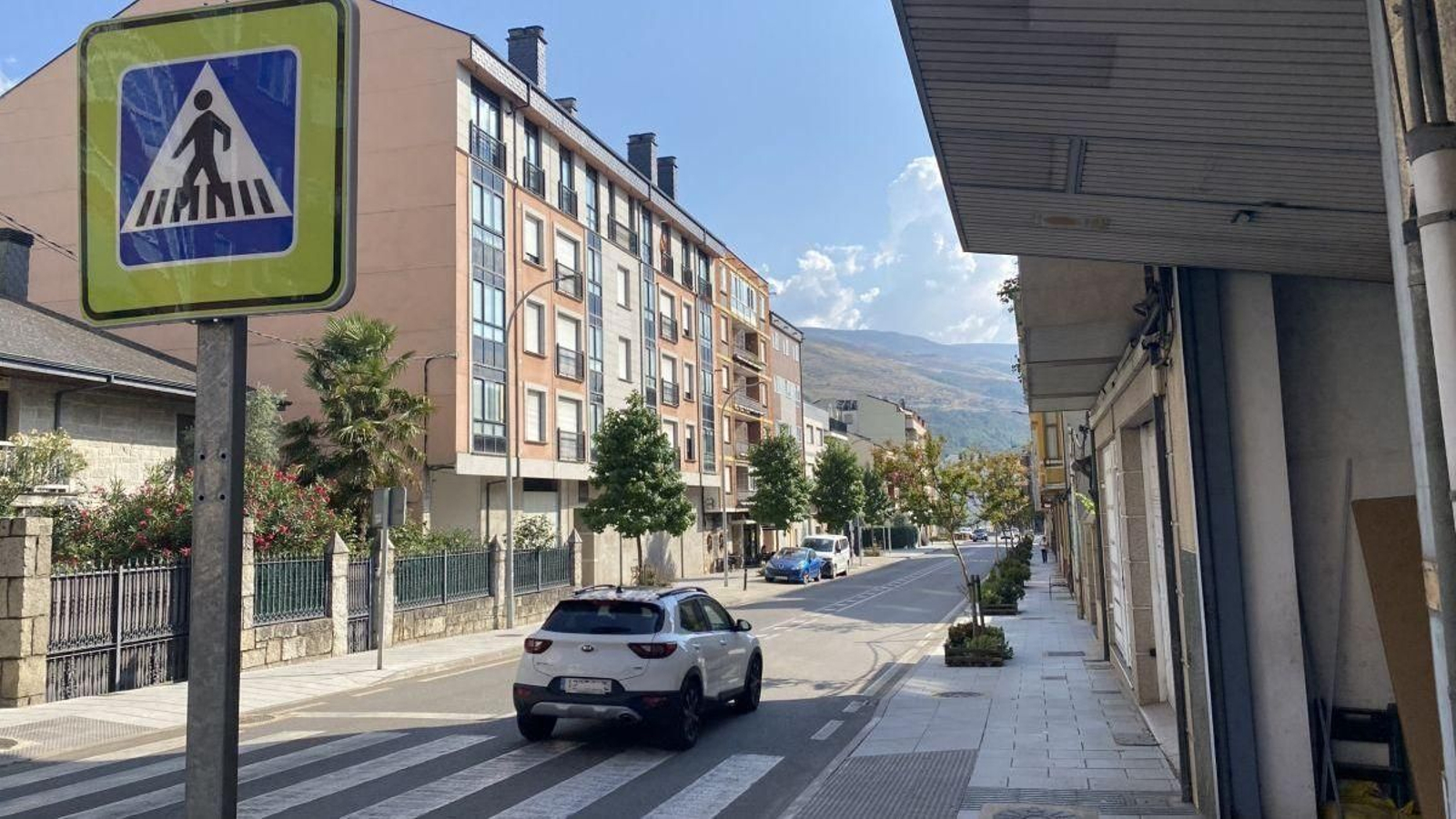 Una de las zonas más conflictivas de la Avenida del Bierzo de O Barco.