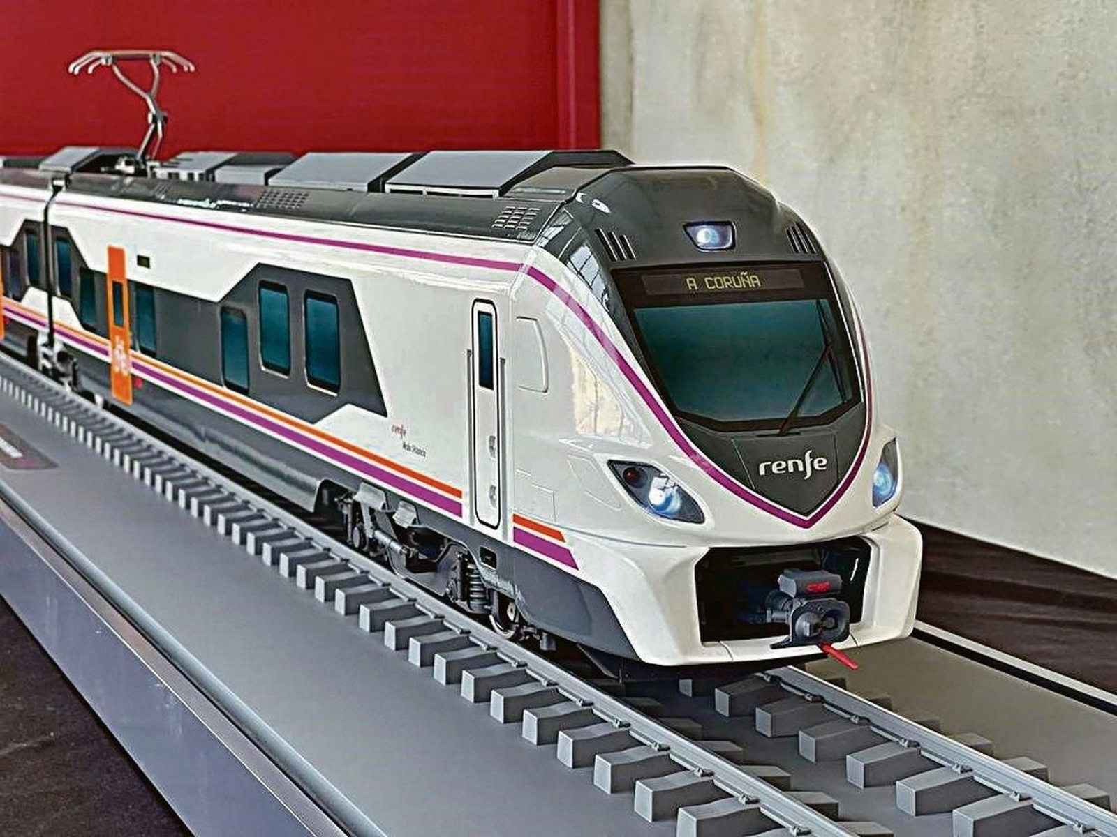 Maqueta presentada por CAF en el Rail Live de Madrid.