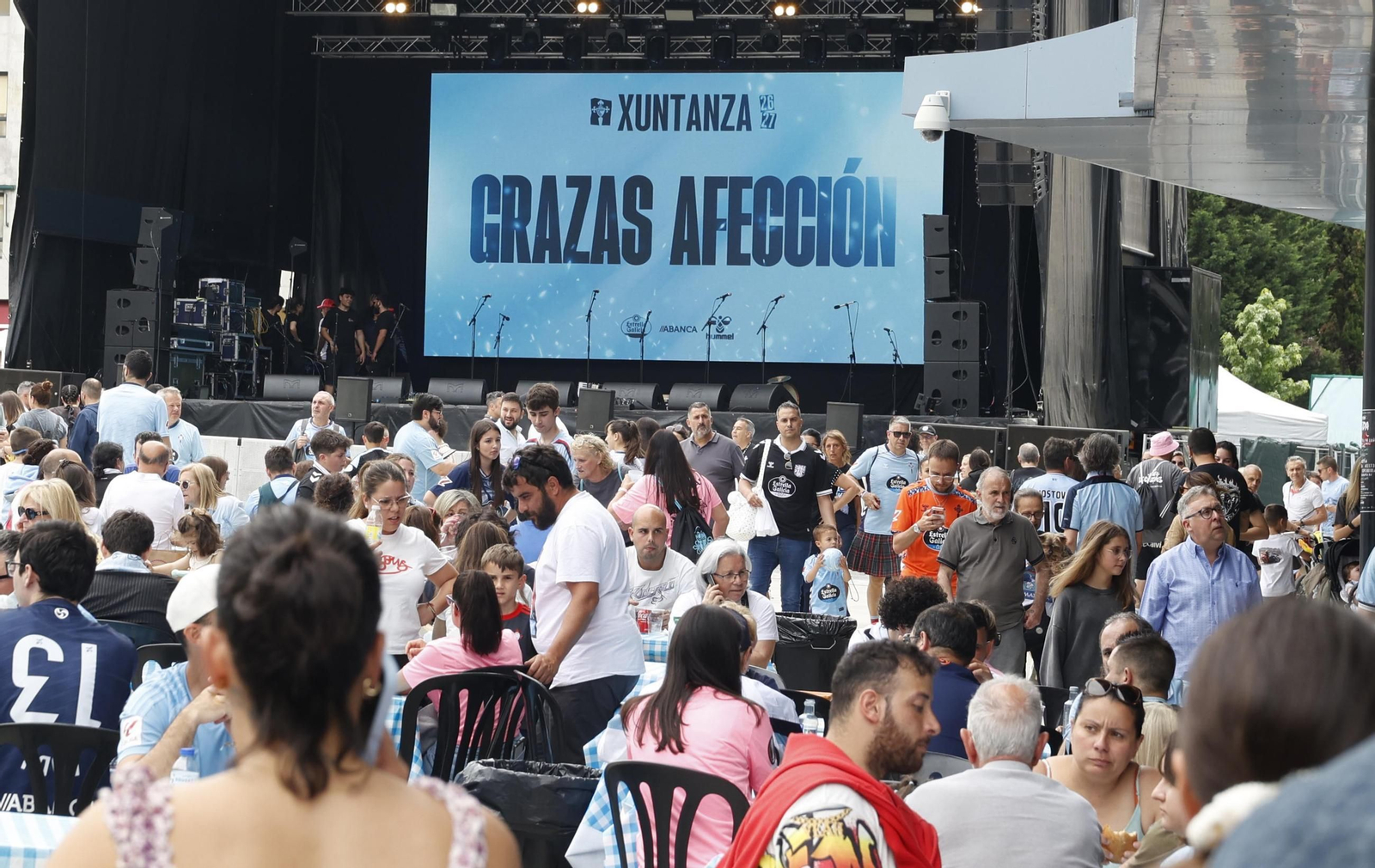 La fiesta previa de fin de temporada del Celta, suspendida por el aviso de lluvias y tormentas