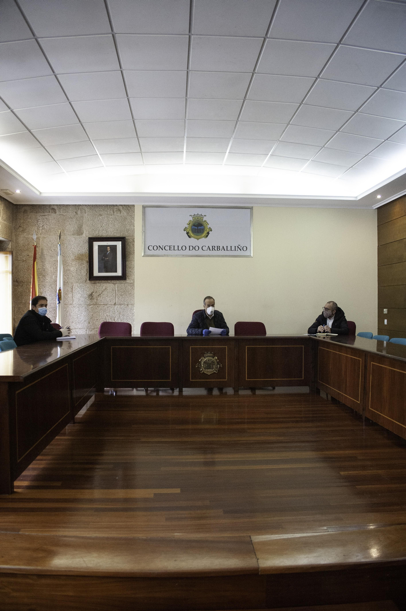 Rubén Gómez, Francisco Fumega y José Manuel Iglesias. (Foto: Martiño Pinal)