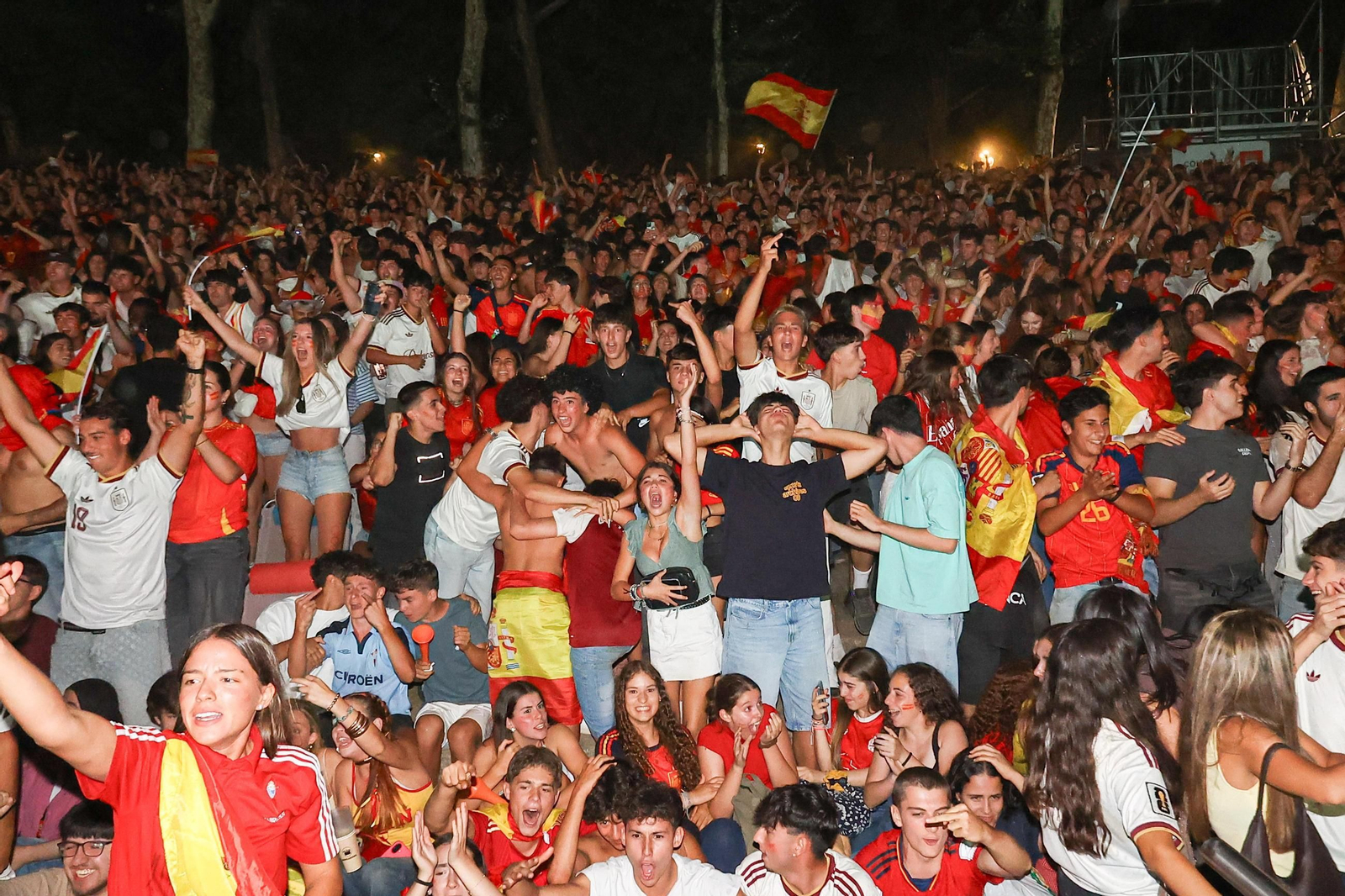 Galería | Vigo celebra la victoria de España en el Mundial 2026