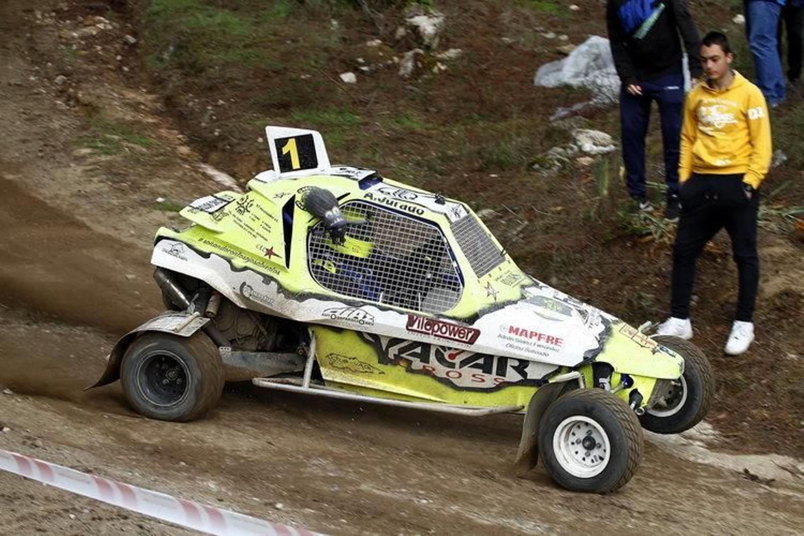 Abel Jurado, vigente campeón gallego, durante la disputa de una de las pruebas del pasado campeonato.