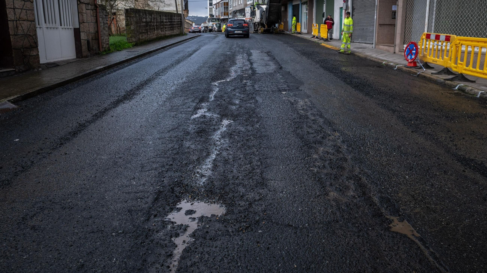 La calle Ramón Puga, de las más castigadas