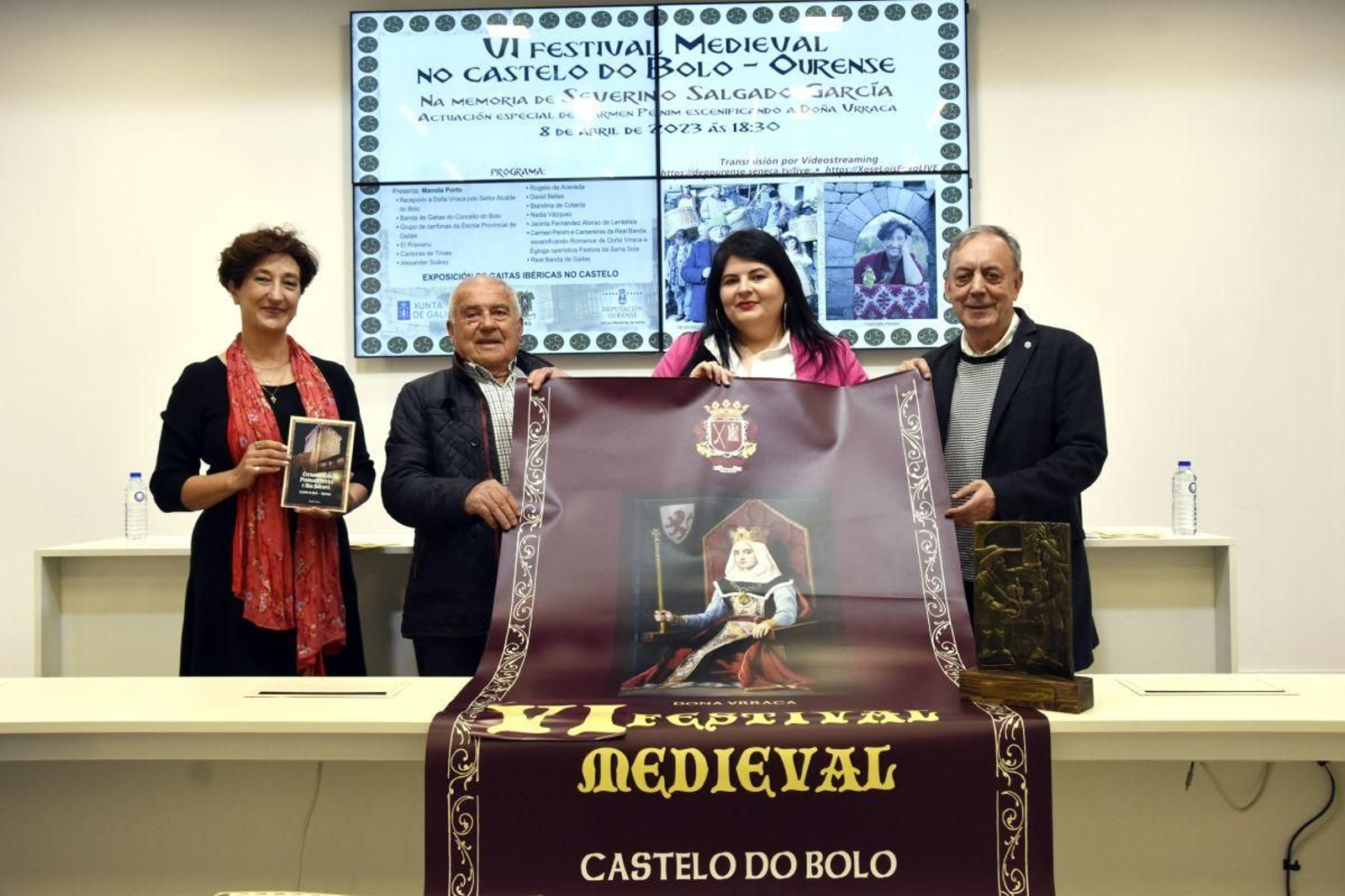 Penim, Corzo, Torres y Foxo, en la presentación.