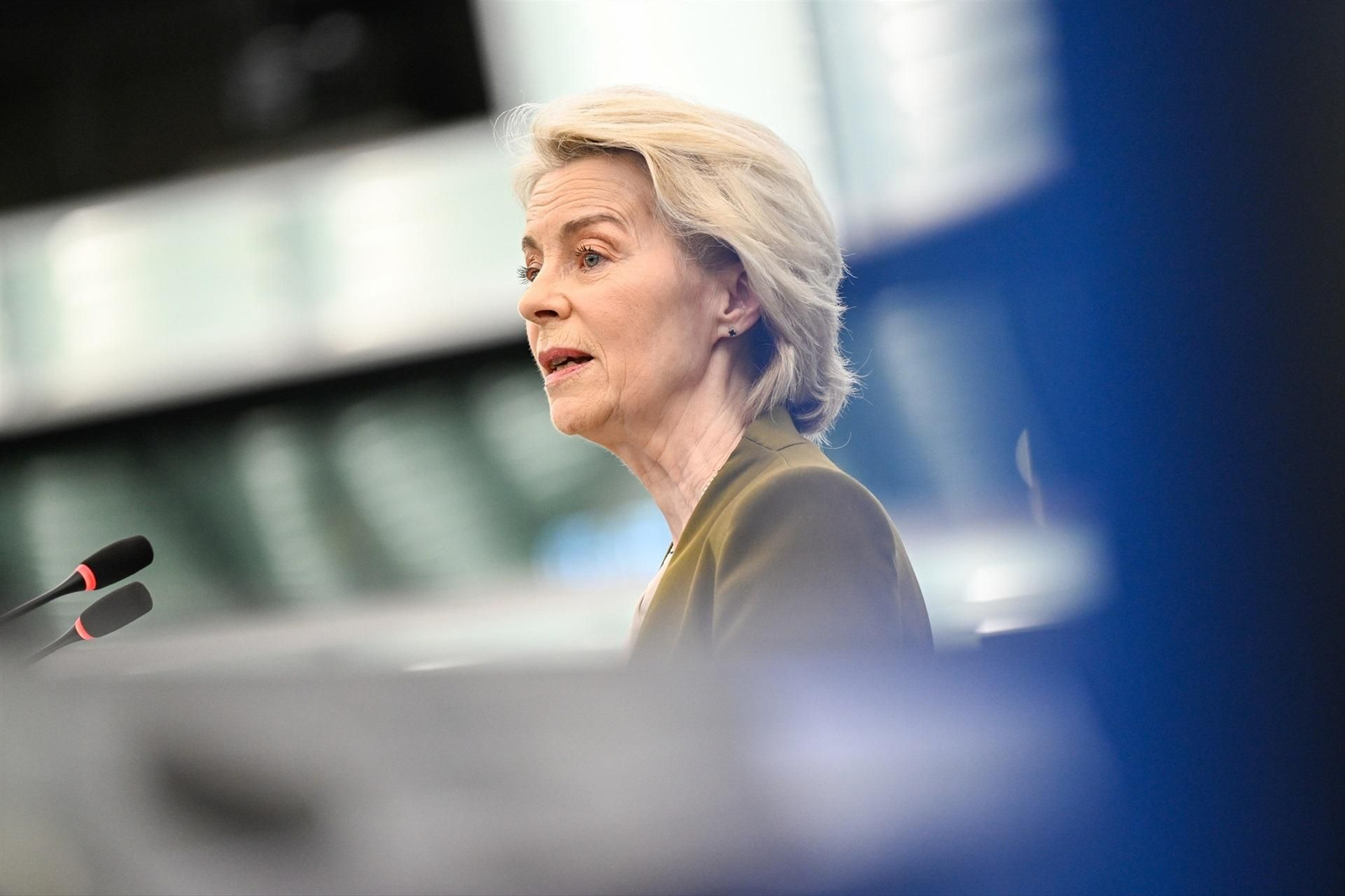 La presidenta de la Comisión Europea, Ursula von der Leyen