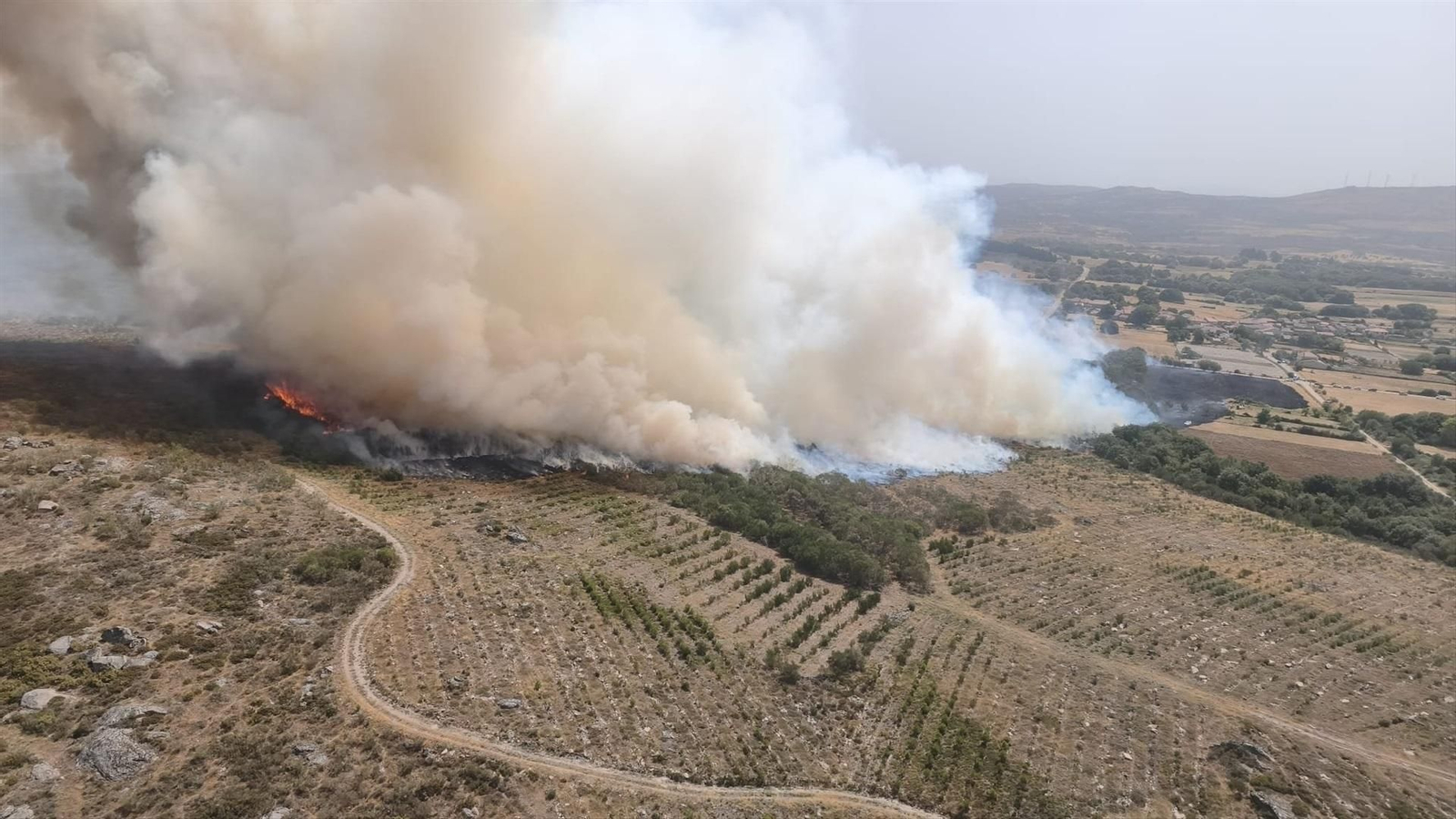 Incendio en Baltar.