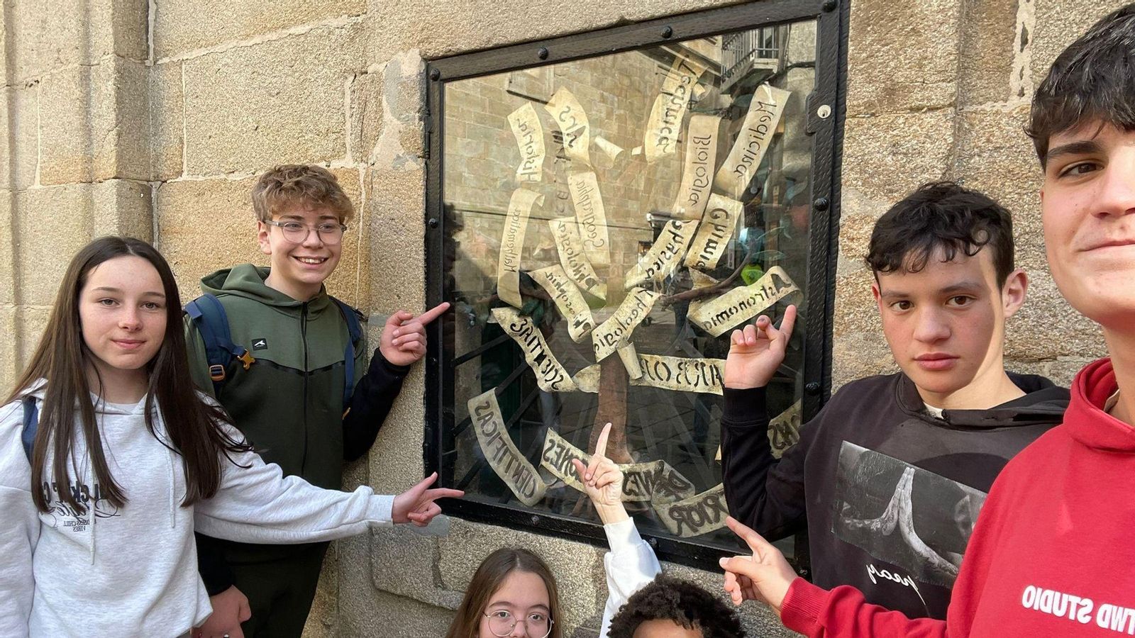 Visita do IES Xermán Ancochea a Santiago de Compostela