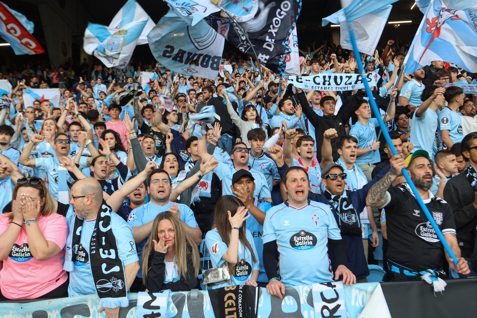 Galería | La goleada del Friburgo puso fin al sueño europeo del Celta