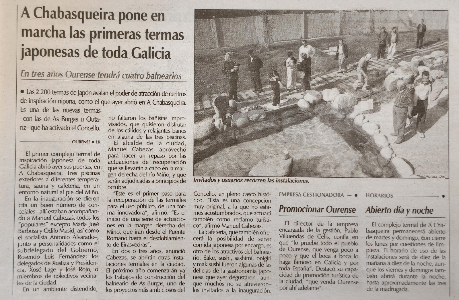 30 de septiembre de 2001.