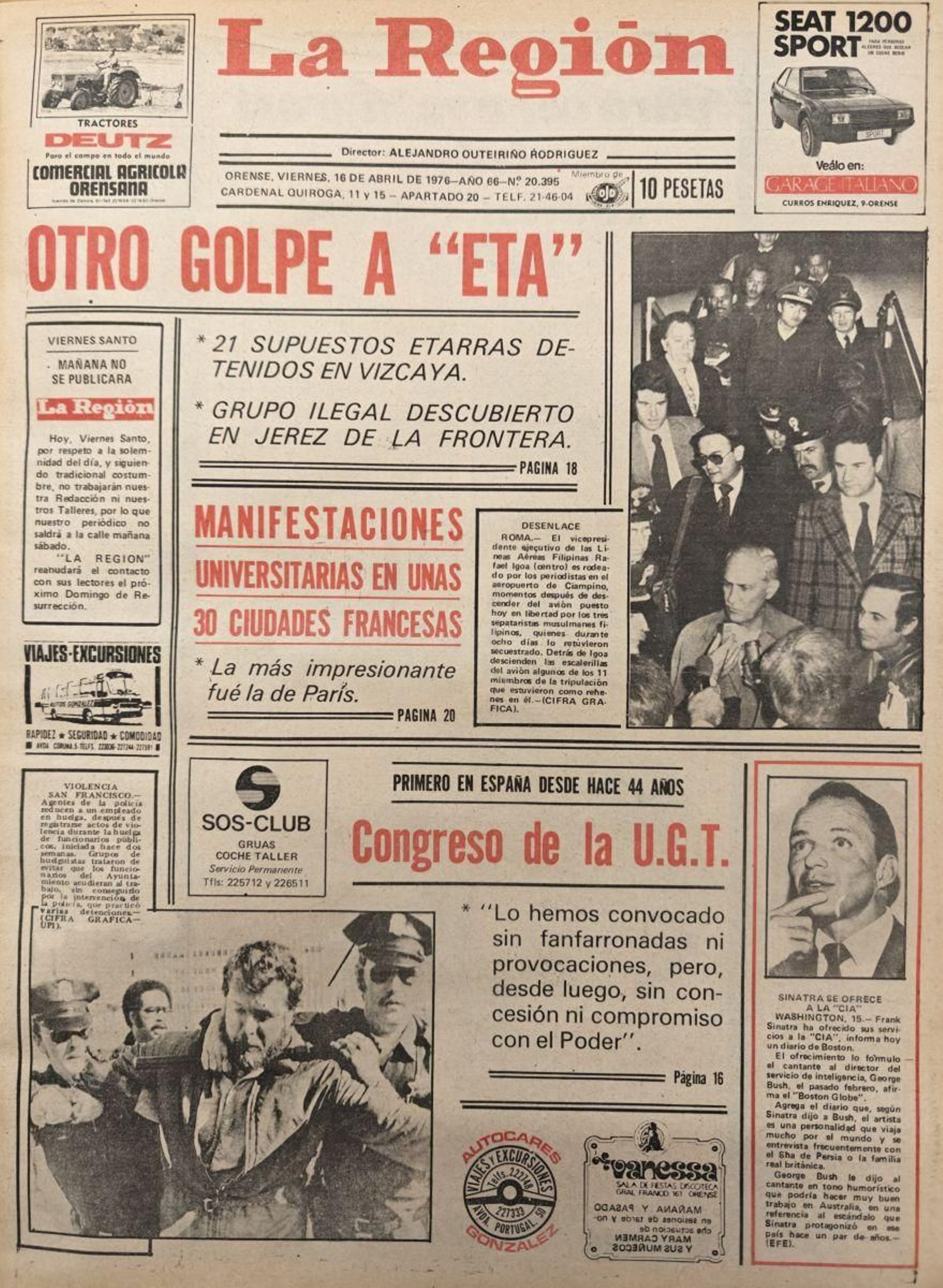 Primera página de 1976