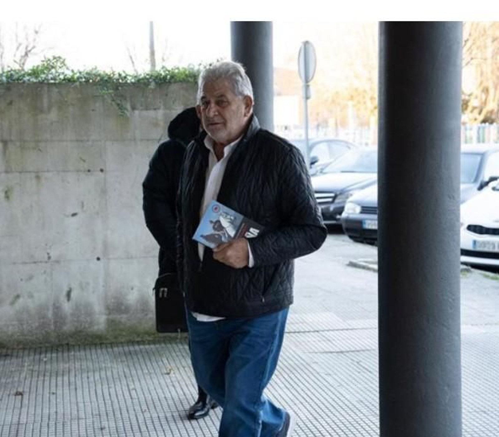Laureano Oubiña en los juzgados de Vilagarcía de Arousa.