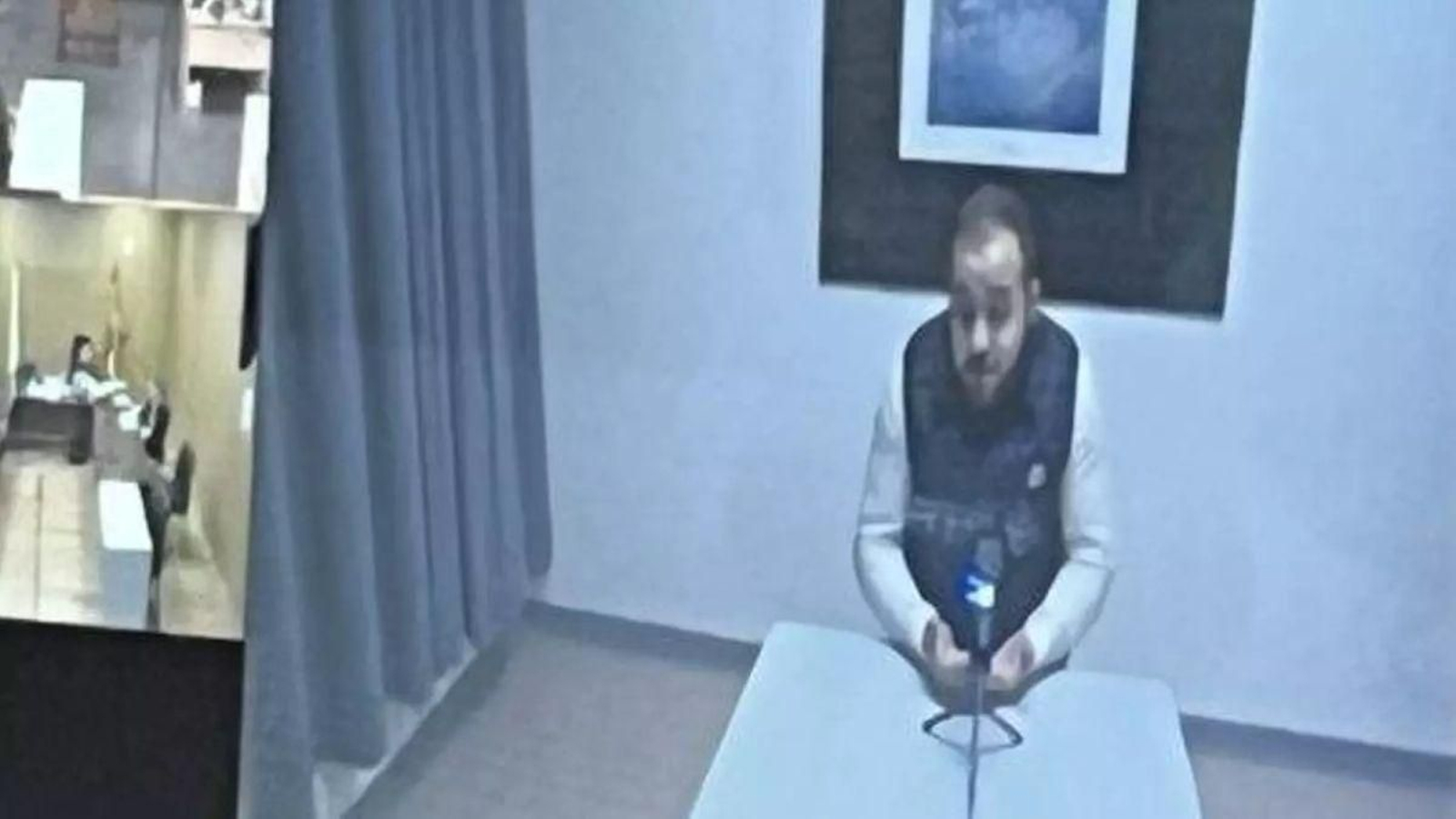 José Aarón R.M. declara en un juicio desde la prisión de A Lama.