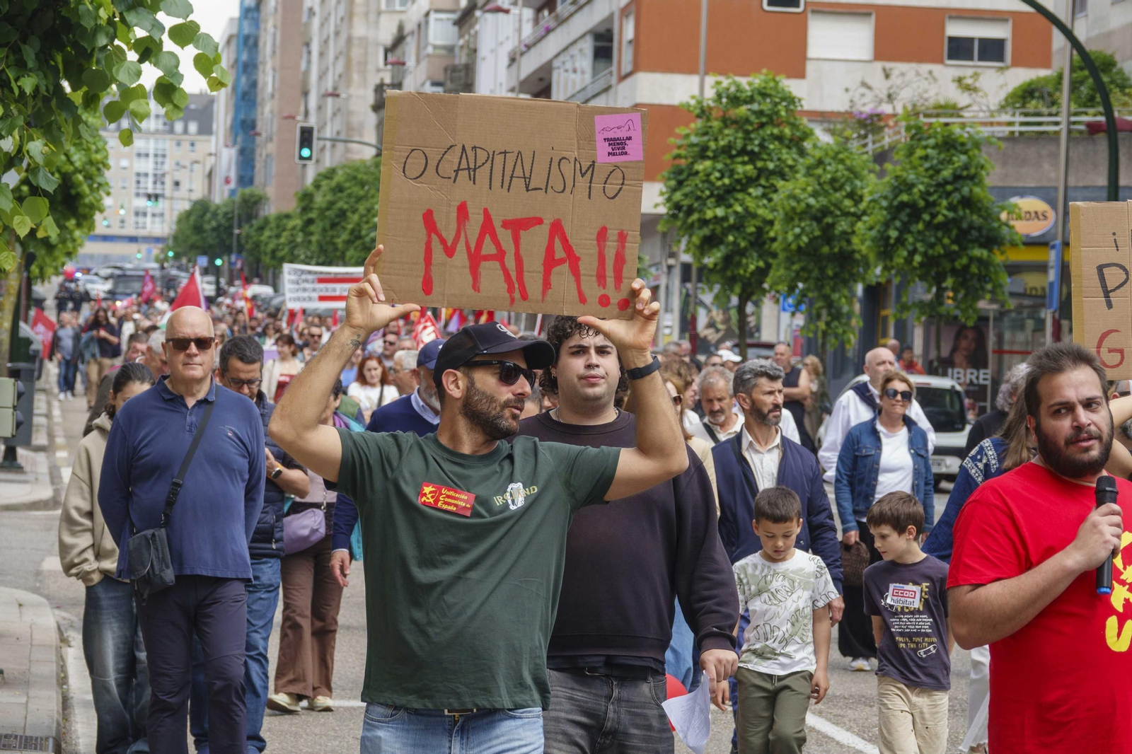 Galería | Jornada de reivindicaciones por el Día del Trabajador en Vigo