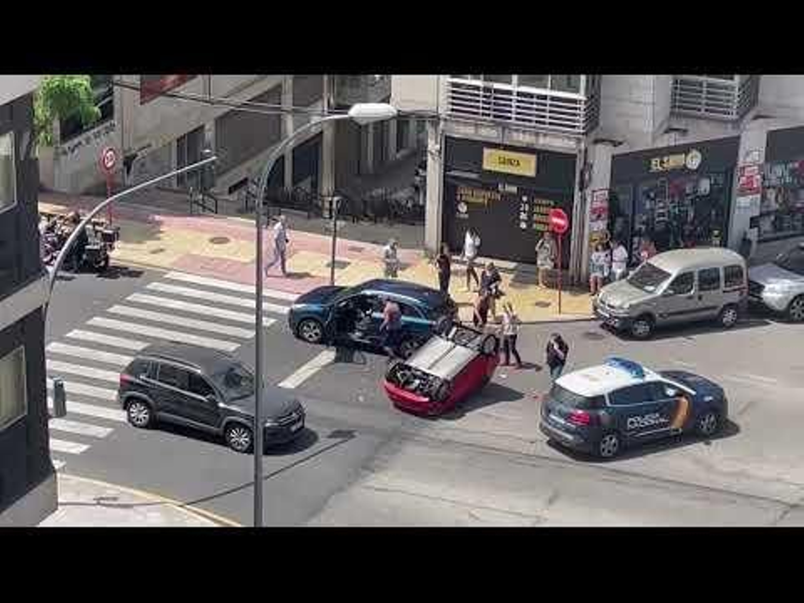 Aparatoso accidente en la ciudad 04/08/2022