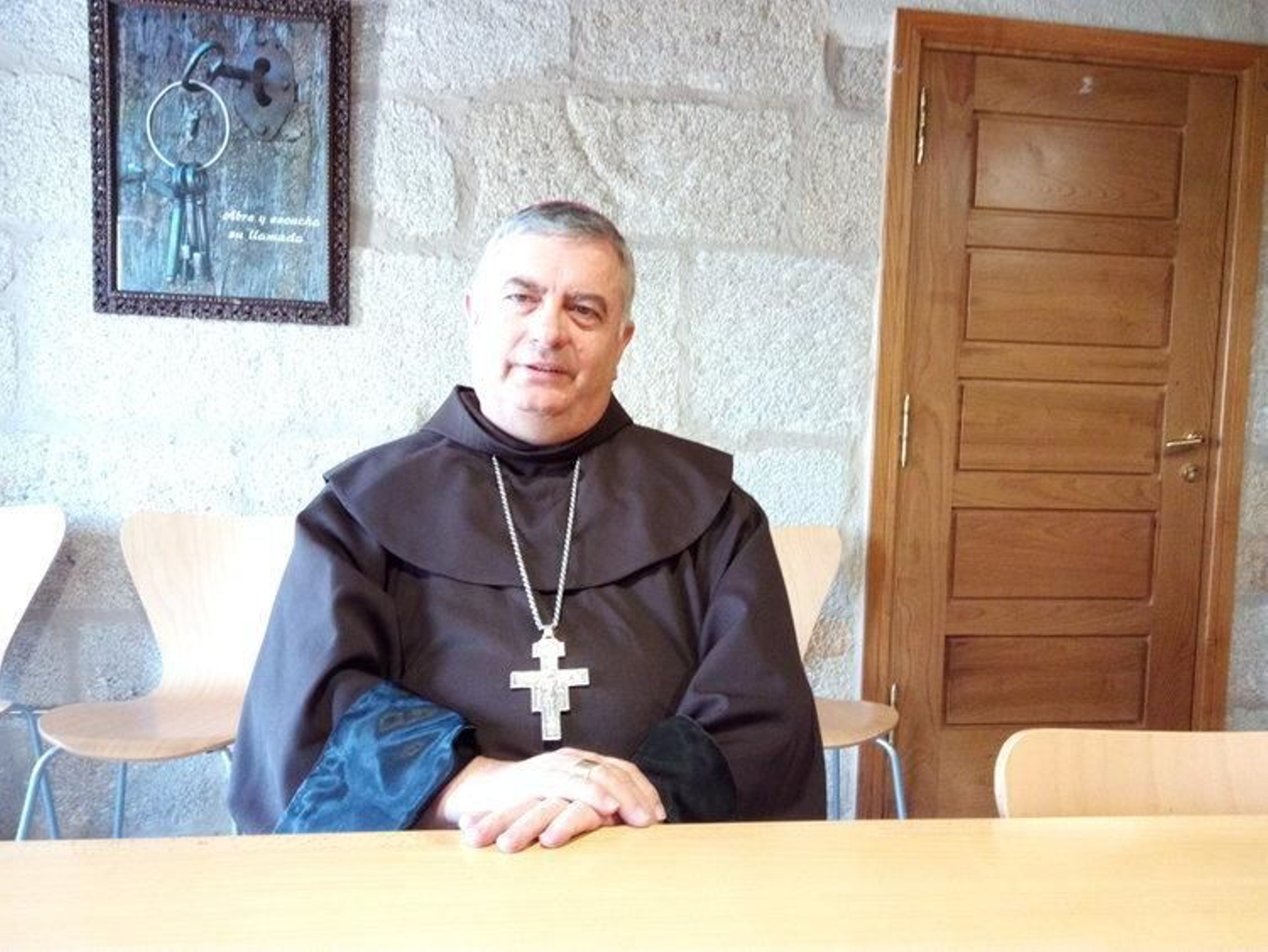 El franciscano José Rodríguez Carballo, en Allariz.