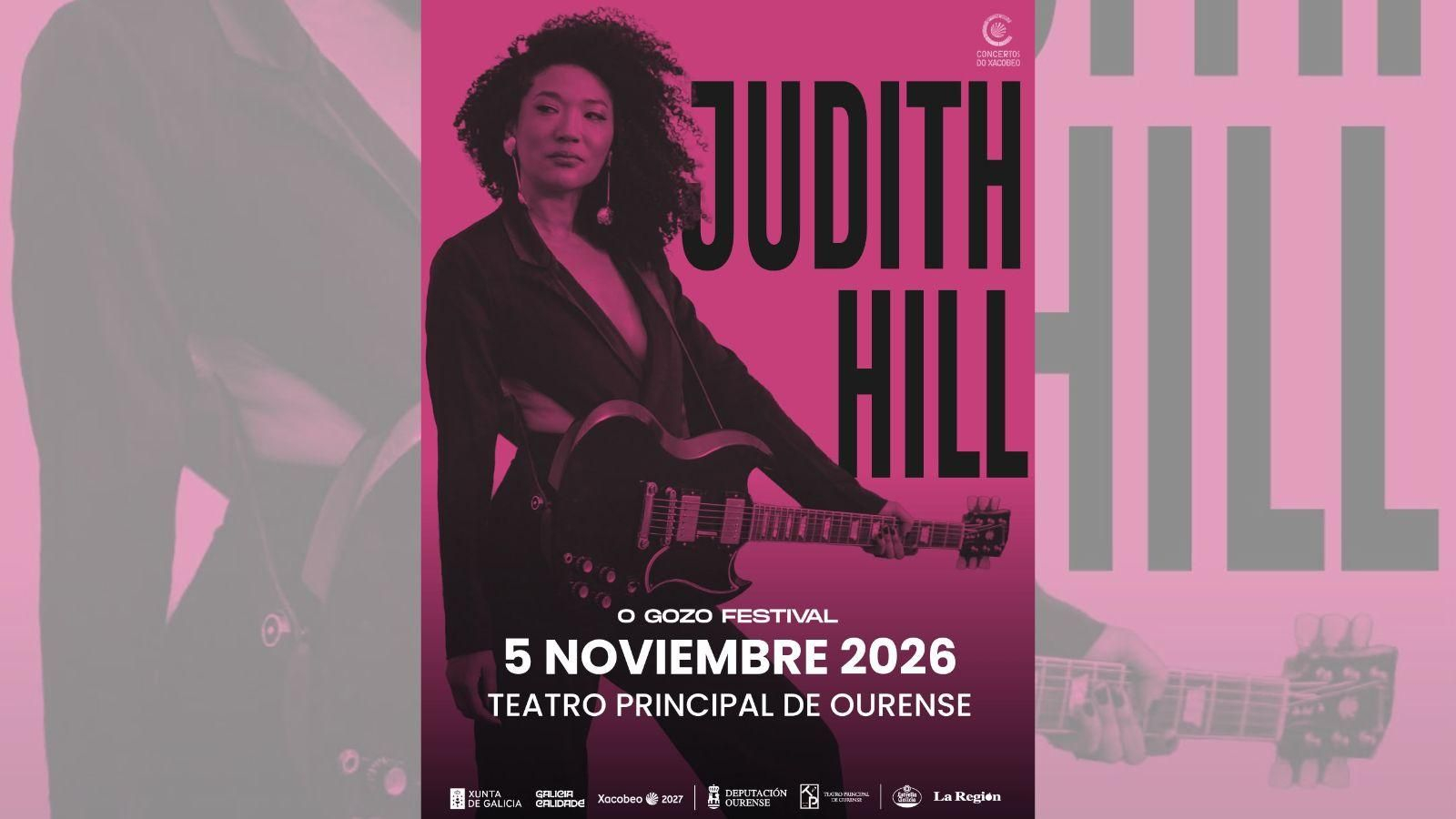 La cantante estadounidense Judith Hill actuará el próximo 5 de noviembre en el Teatro Principal de Ourense.