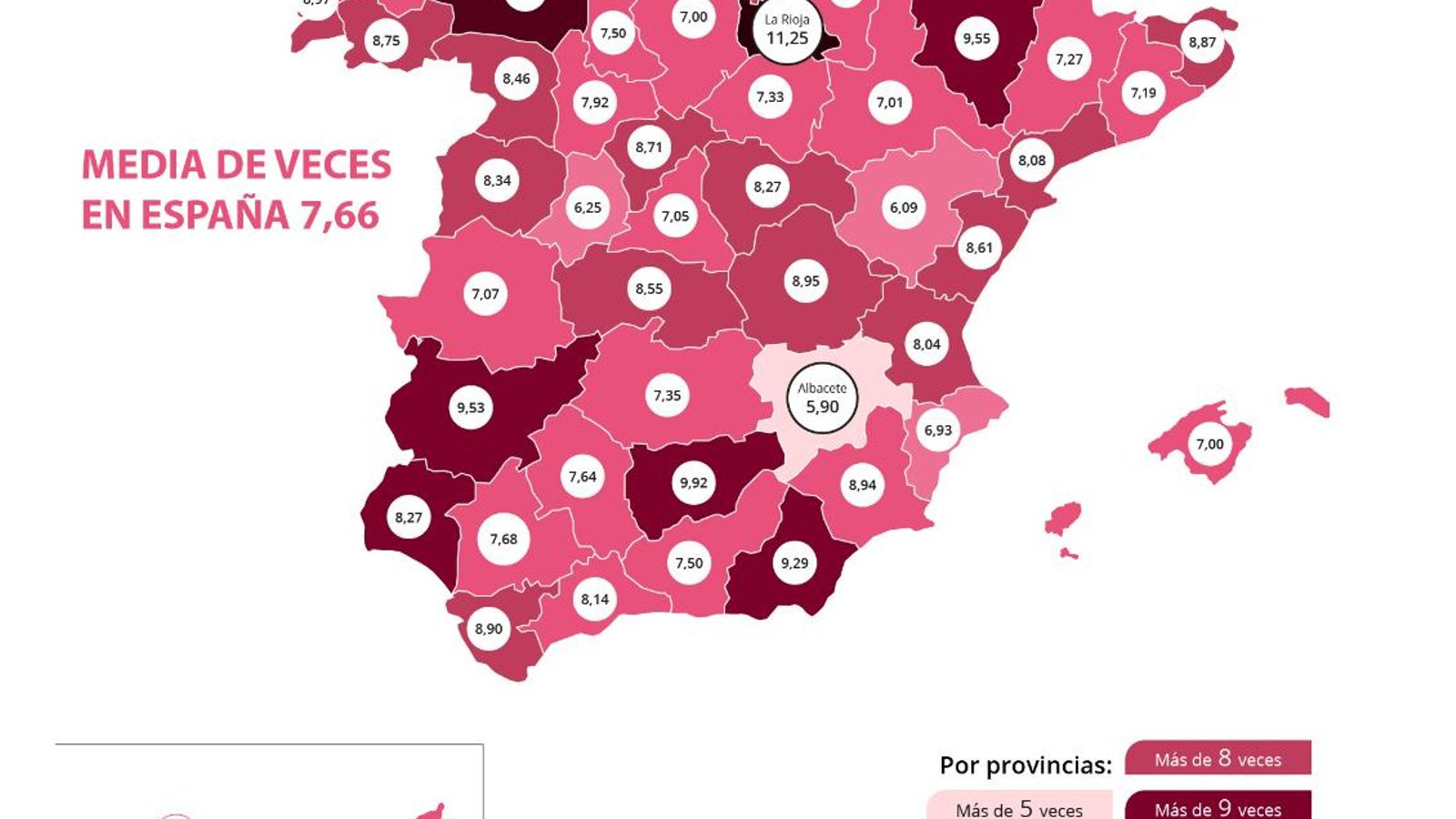 Mapa sobre las relaciones sexuales