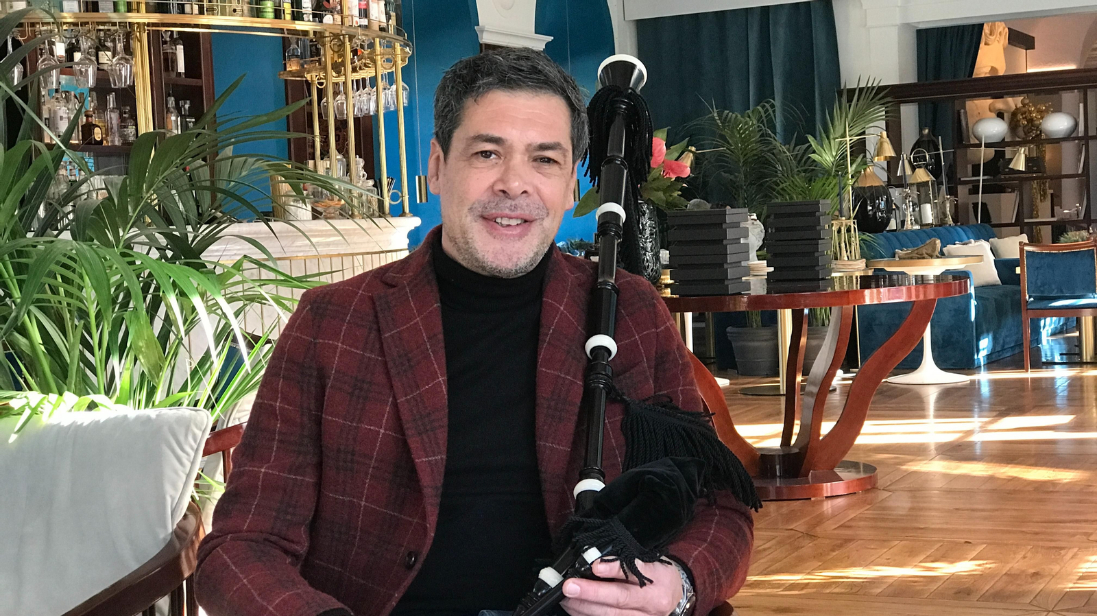 El gaitero asturiano José Ángel Hevia.