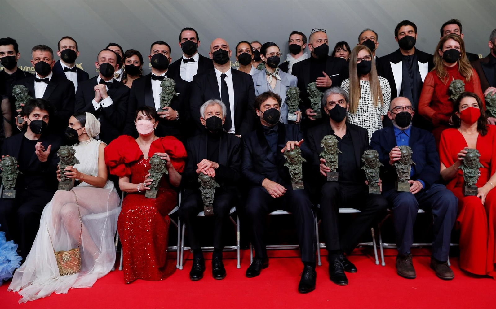 Las imágenes de los premiados en la gala de los Goya