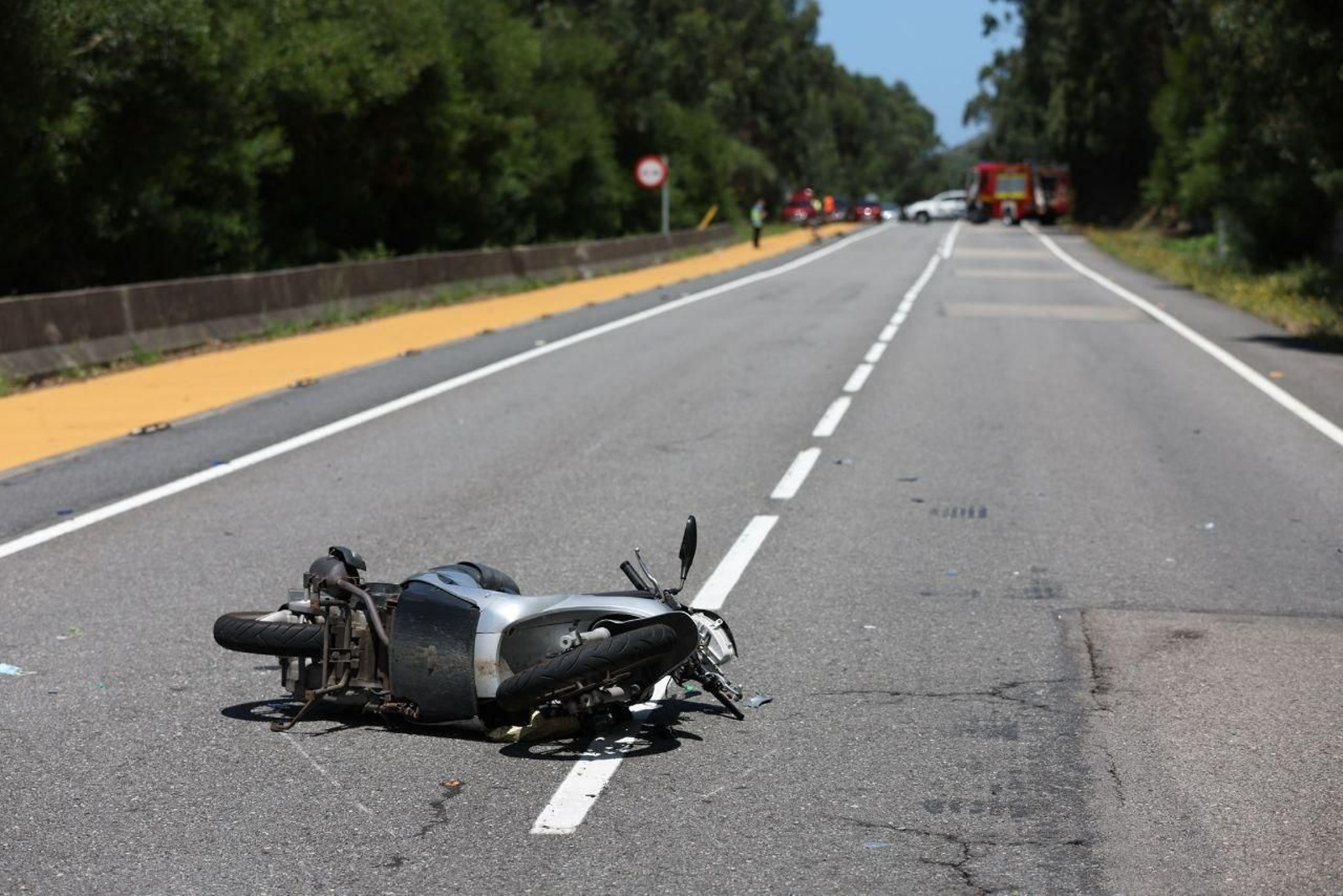 Un motorista fallece en A Guarda fruto de una colisión. // Foto de Alberte