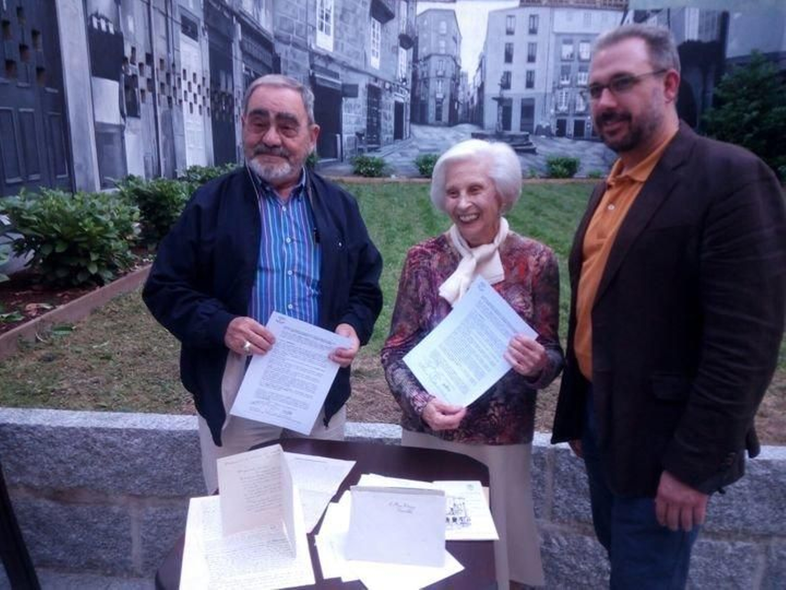 Juan Luis Saco, Elisa Tejada y Pablo Sánchez Ferro.