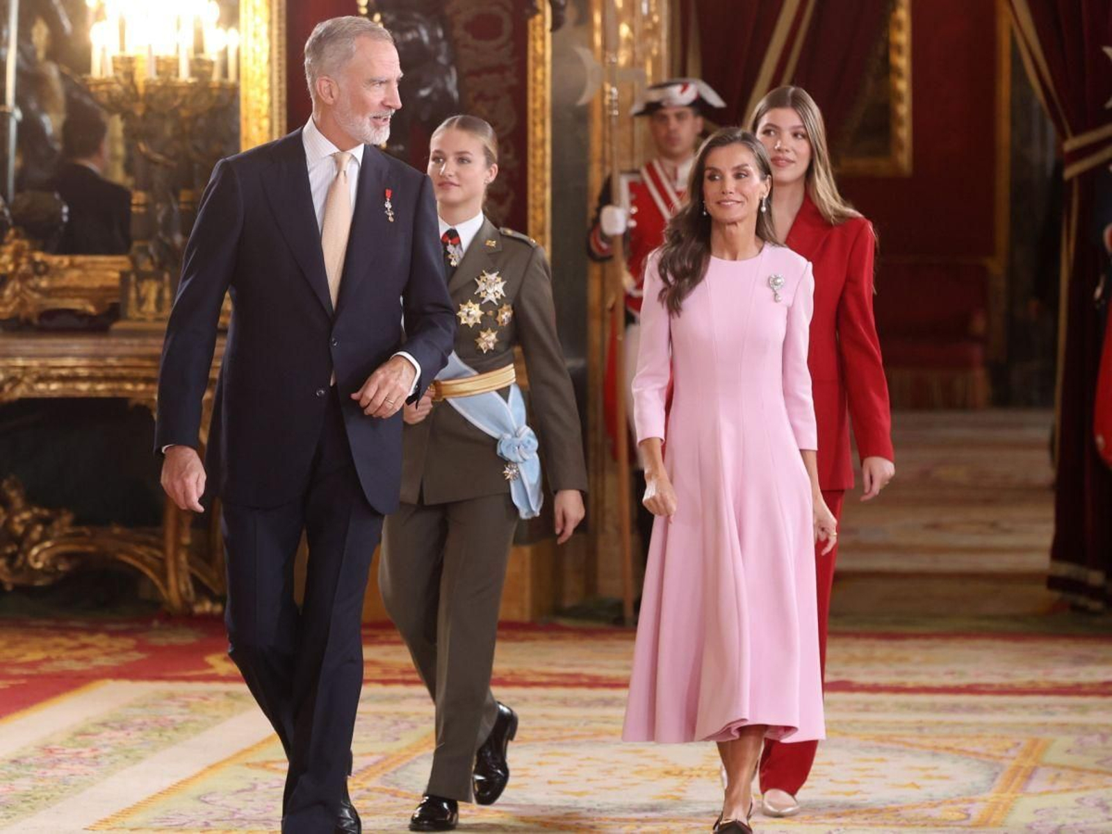 El rey Felipe VI y la princesa Leonor.