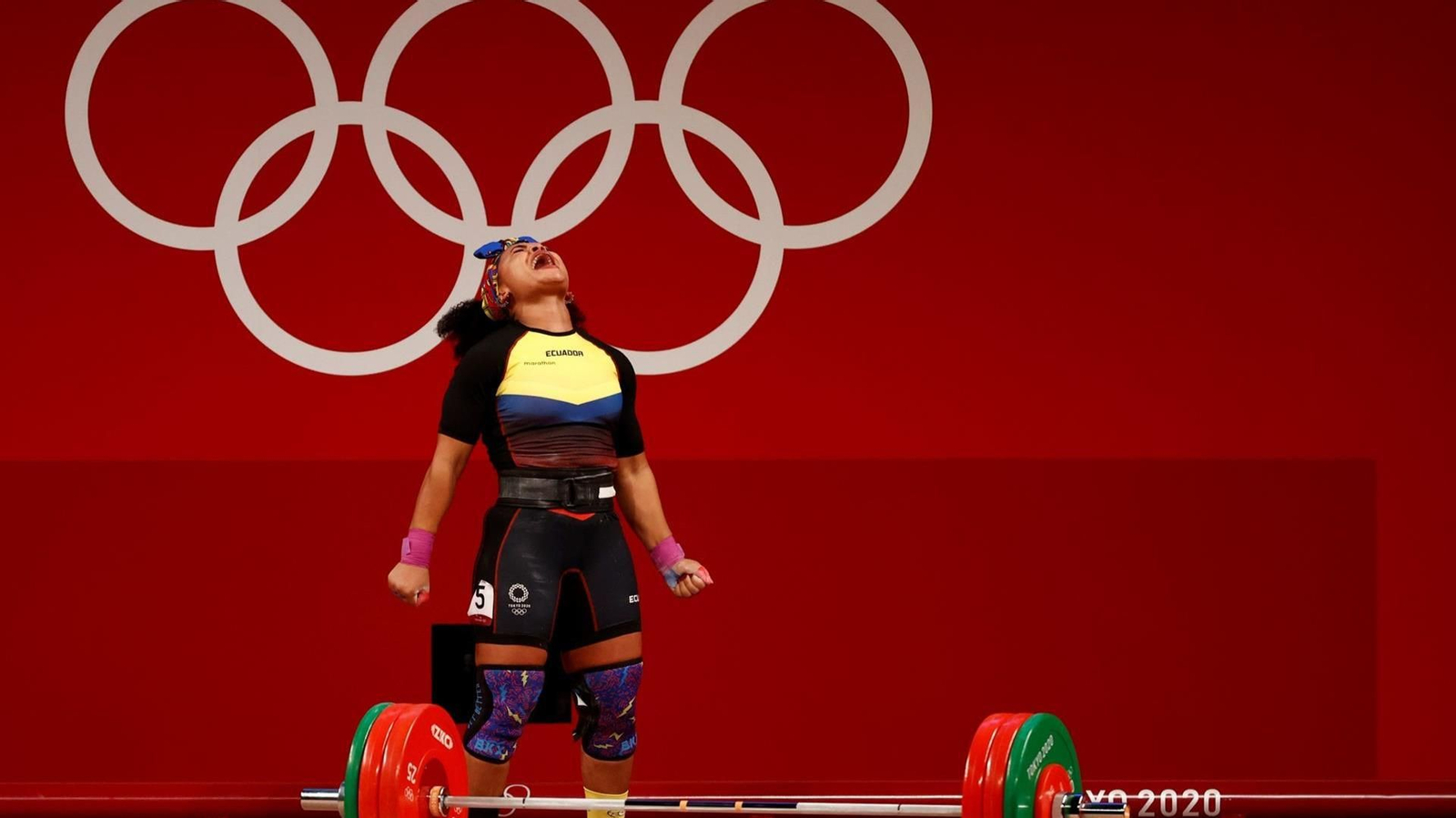 La haltera ecuatoriana Neisi Patricia Dajomes.