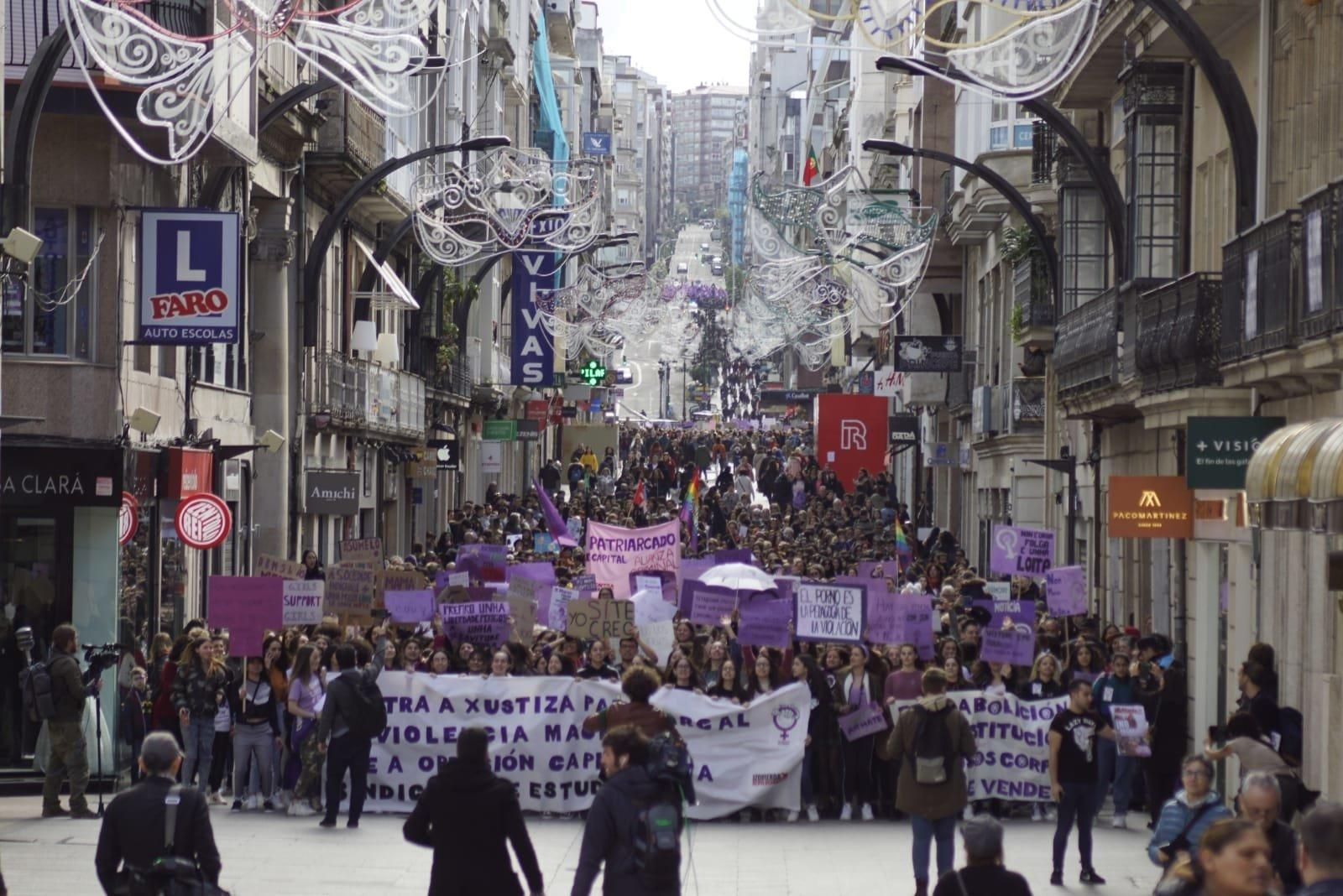 Concentración del 8M en Vigo  // Vicente Alonso