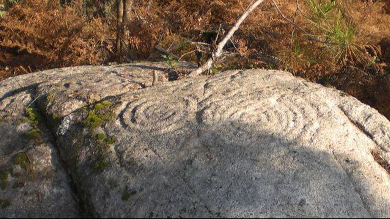 Petroglifos das Picoñas, en San Martiño de Valongo, Cortegada.