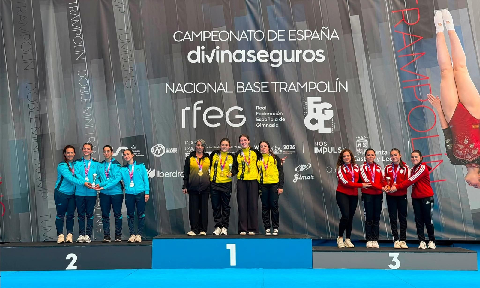 Valladolid encumbró al trampolín provincial