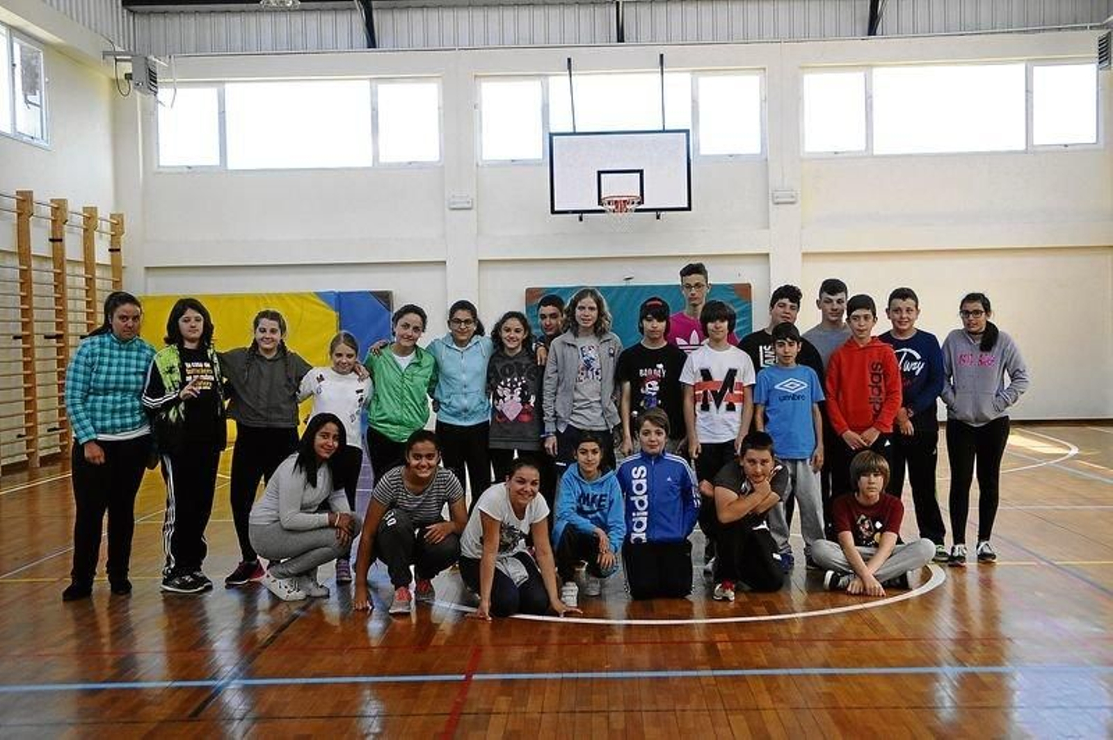Los escolares del IES Carlos Casares.