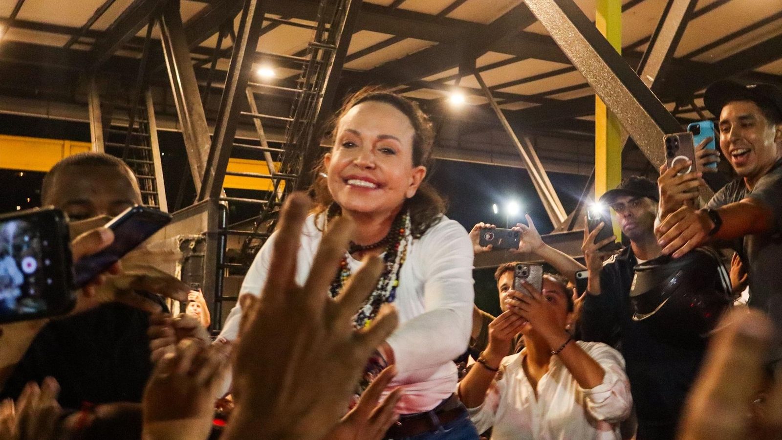 La líder opositora María Corina Machado regresa a Venezuela