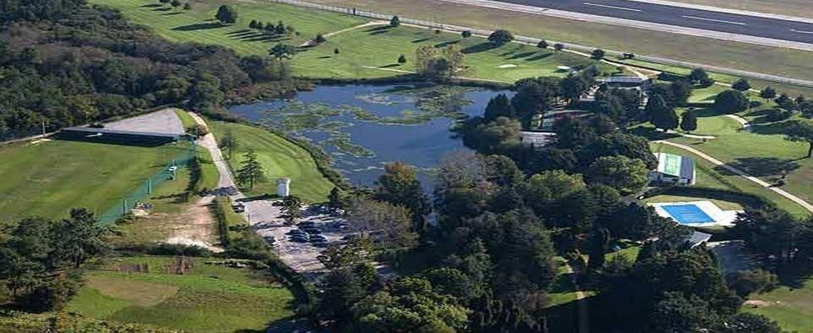 Parte del campo de golf del Real Aero Club, en Peinador, de 180.000 metros cuadrados.