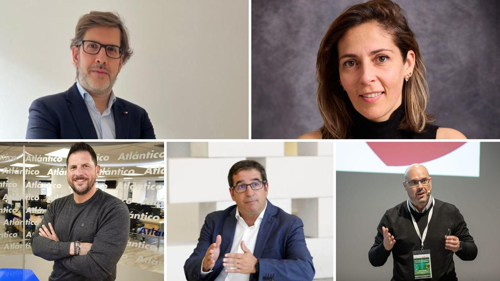 Fabián Valero. Zeres Abogados; Nahir Lourenco. Globalingua; Javier Martínez. Possible Inc.; Antonio Rodríguez. Clúster TIC y José Varela. UGT.