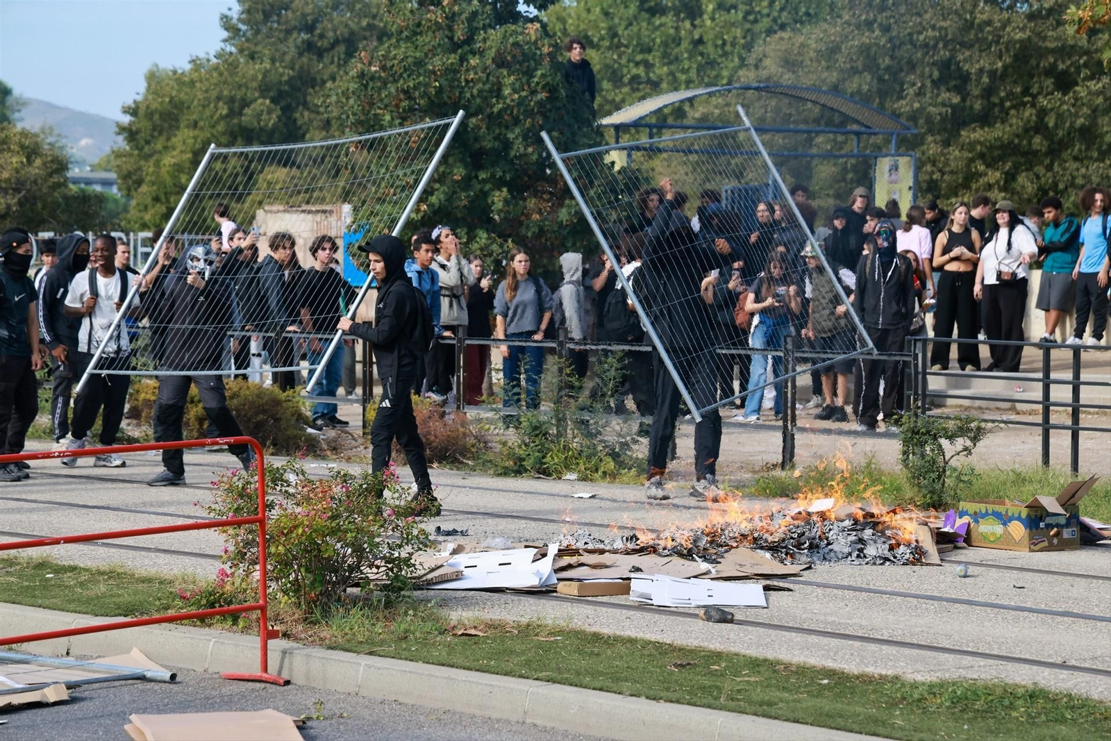 Protestas estudiantiles en Francia