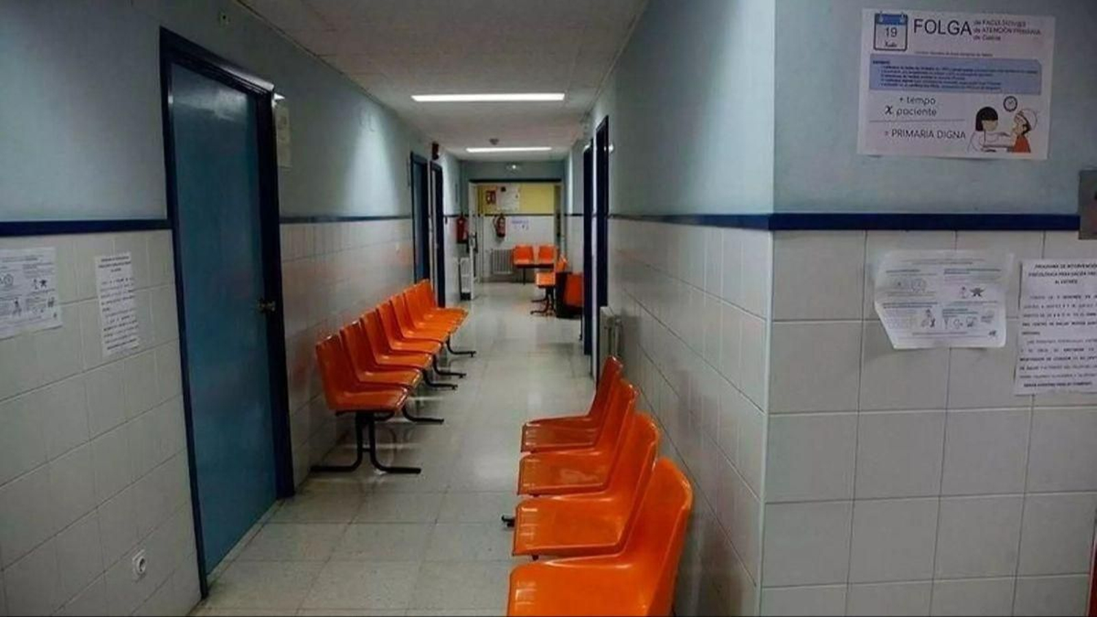 Interior del centro de salud Novoa Santos.