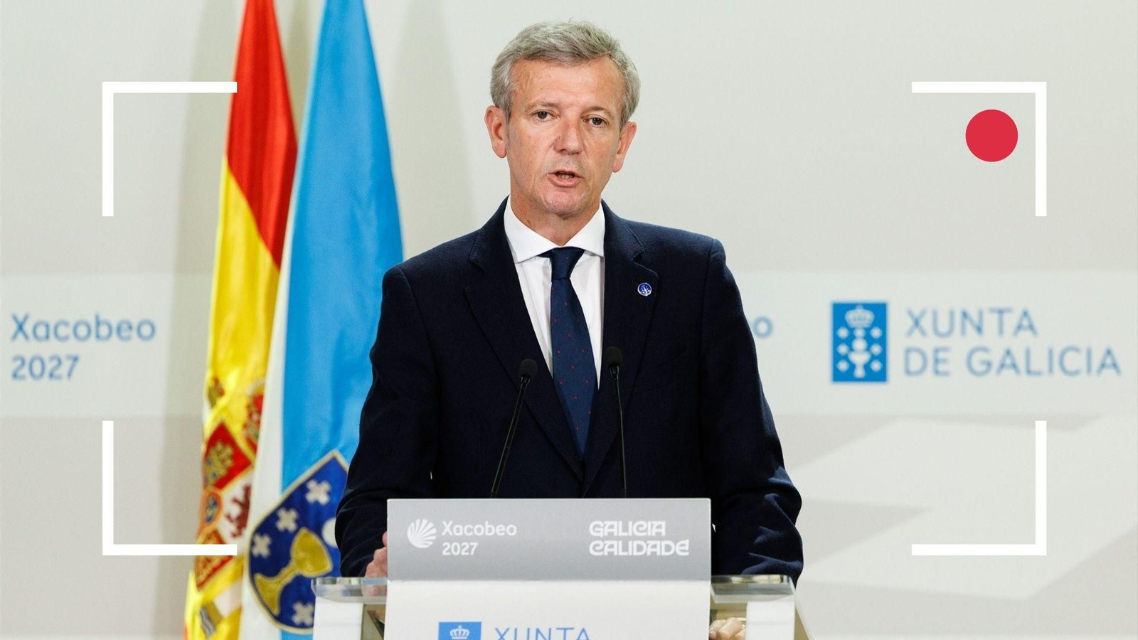 Alfonso Rueda, tras o Consello da Xunta de Galicia
