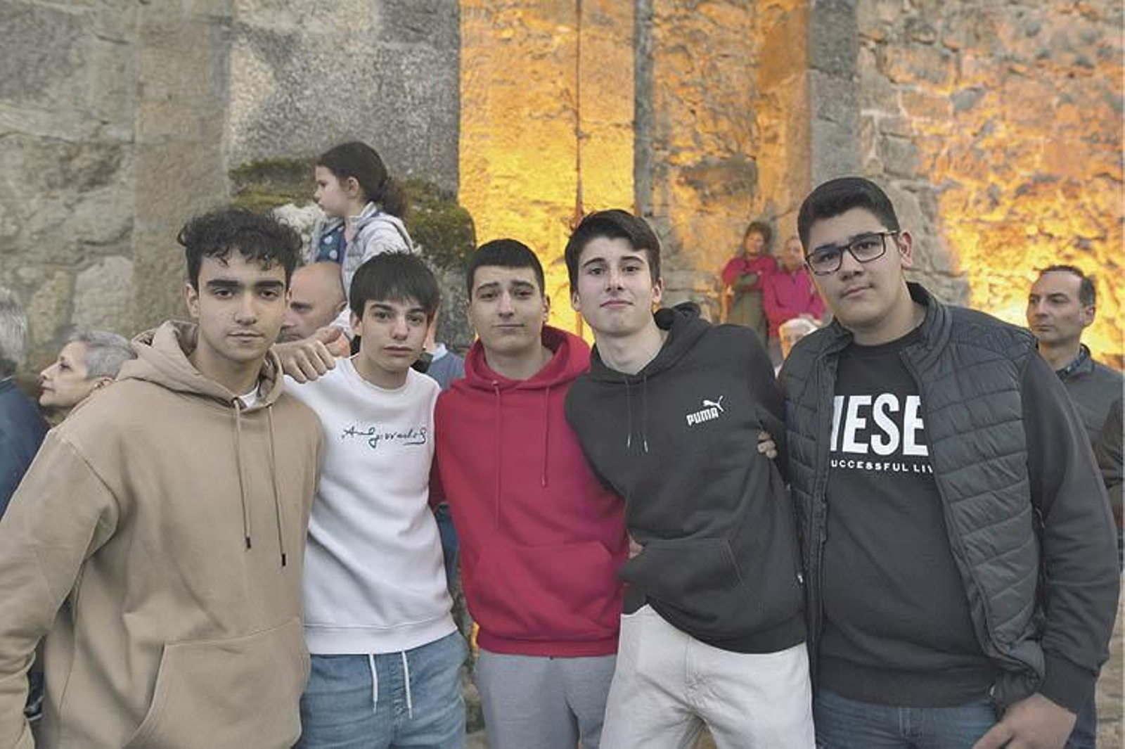 Nico, Santi, Martín, Iker y Álex.